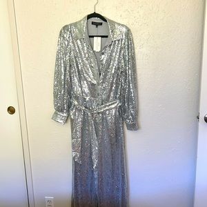 Eloquii sequin jumpsuit